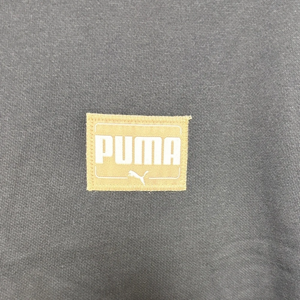 Puma Logo Women’s Crewneck Pullover Fleece Sweatshirt Sz L